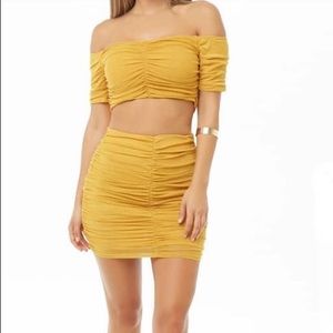 Mustard Yellow 2 pcs dress